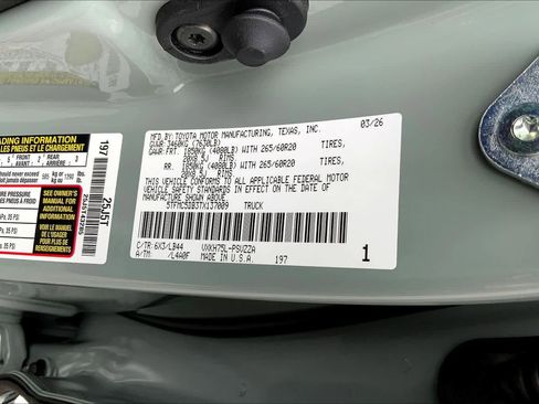 New 2026 Toyota Tundra 1794 Edition AWD/4WD image 21
