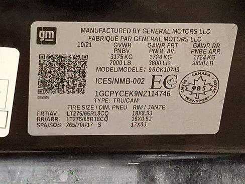 Used 2022 Chevrolet Silverado 1500 Custom Trail Boss image 27