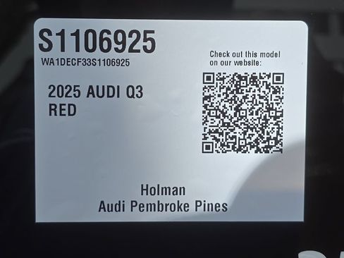 Certified 2025 Audi Q3 2.0T Premium w/ Convenience Package AWD/4WD image 31