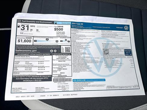 New 2026 Volkswagen Taos SE FWD image 22