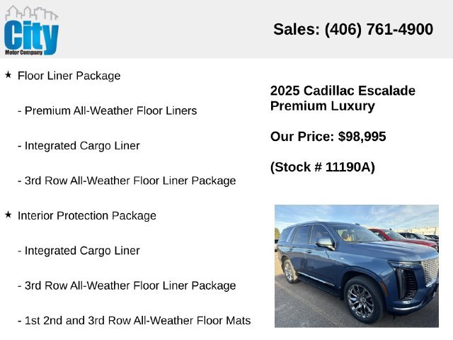 Used 2025 Cadillac Escalade Premium Luxury w/ LPO, Radiant Package AWD/4WD image 6
