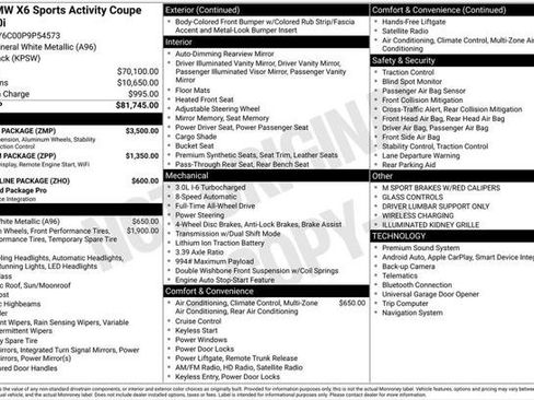 Used 2023 BMW X6 xDrive40i w/ M Sport Package AWD/4WD image 2