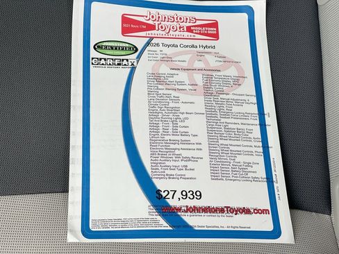 Used 2026 Toyota Corolla LE w/ LE Premium Package FWD image 3