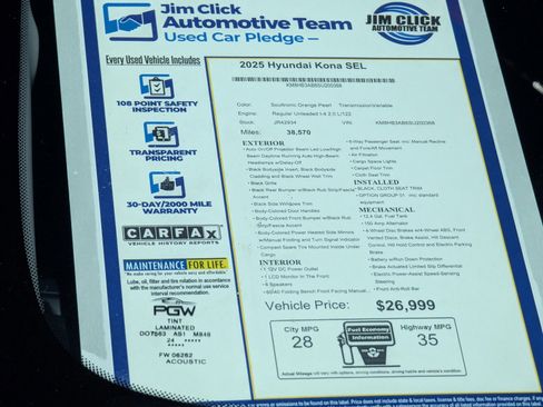 Used 2025 Hyundai Kona SEL FWD image 13