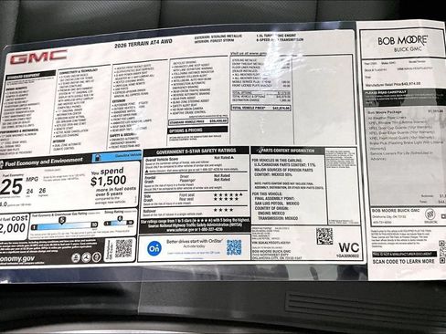New 2026 GMC Terrain AT4 w/ LPO, Floor Liner Package AWD/4WD image 13