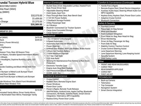 Used 2024 Hyundai Tucson Blue image 2