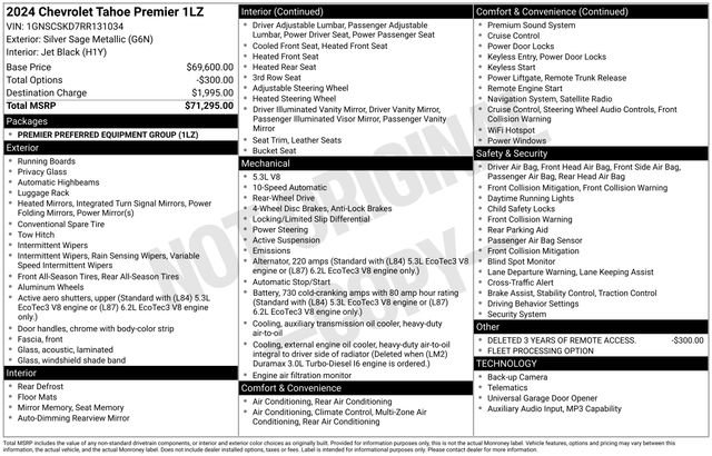 Used 2024 Chevrolet Tahoe Premier RWD image 22