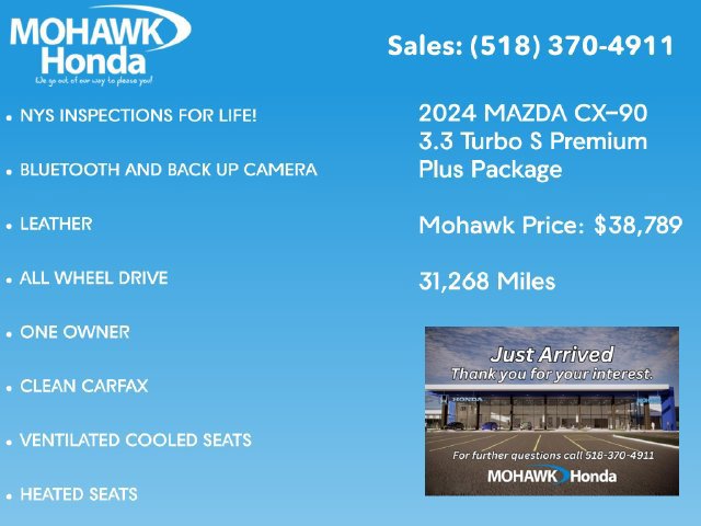 Used 2024 MAZDA CX-90 3.3 Turbo S w/ Premium Plus AWD/4WD image 2