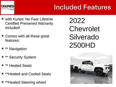Used 2022 Chevrolet Silverado 2500 LTZ w/ LTZ Plus Package AWD/4WD image 4