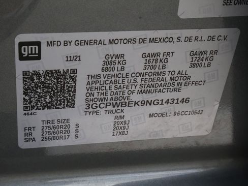 Used 2022 Chevrolet Silverado 1500 Custom image 21