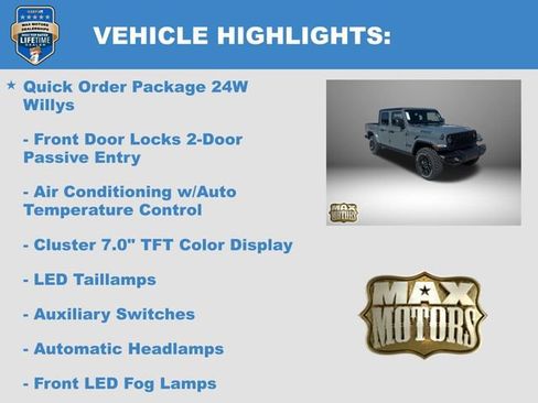 New 2025 Jeep Gladiator Willys image 11