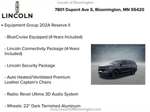 New 2026 Lincoln Navigator Reserve w/ Jet Appearance Package AWD/4WD image 5