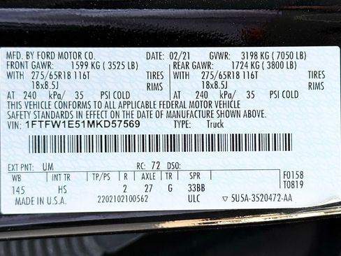 Used 2021 Ford F150 Lariat image 65