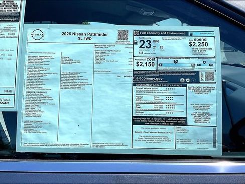 New 2026 Nissan Pathfinder SL AWD/4WD image 14