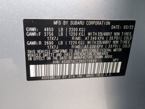 Used 2022 Subaru Outback Premium image 35