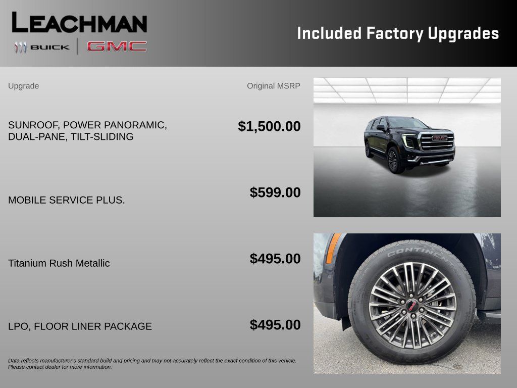 Used 2025 GMC Yukon Elevation w/ LPO, Floor Liner Package AWD/4WD image 10