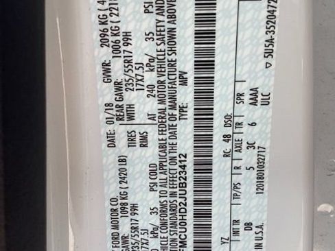 Used 2018 Ford Escape SEL w/ Ford Safe & Smart Package FWD image 37