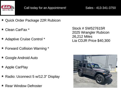 Used 2025 Jeep Wrangler Unlimited Rubicon AWD/4WD image 6