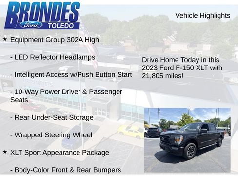 Used 2023 Ford F150 XLT w/ Equipment Group 302A High AWD/4WD image 17