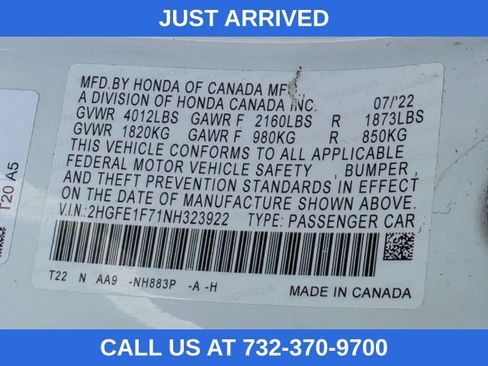 Used 2022 Honda Civic EX image 33