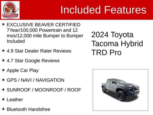 Used 2024 Toyota Tacoma TRD Pro AWD/4WD image 4