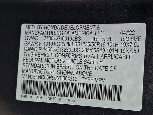 Used 2022 Honda Odyssey Elite image 30