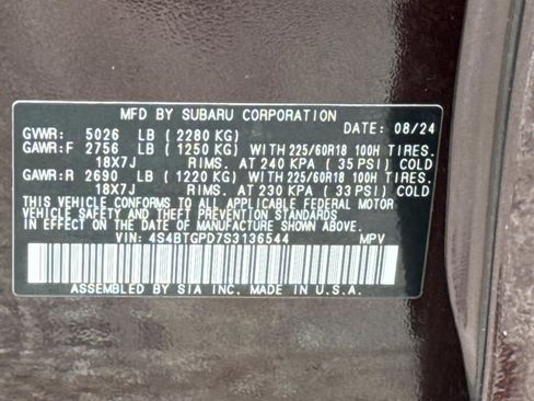 Used 2025 Subaru Outback Touring XT AWD/4WD image 41