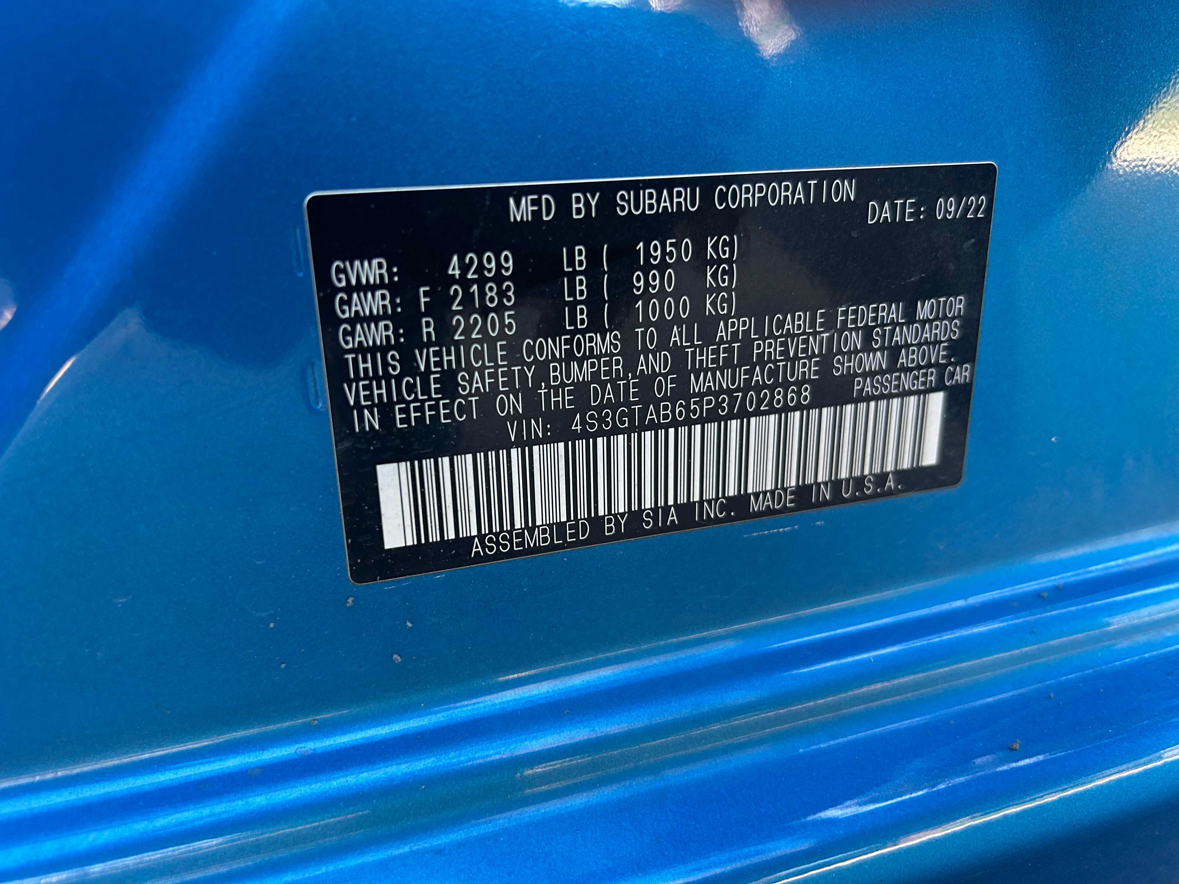 Used 2023 Subaru Impreza 2.0i AWD/4WD image 17