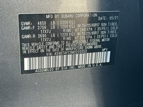 Used 2021 Subaru Outback Premium AWD/4WD image 29