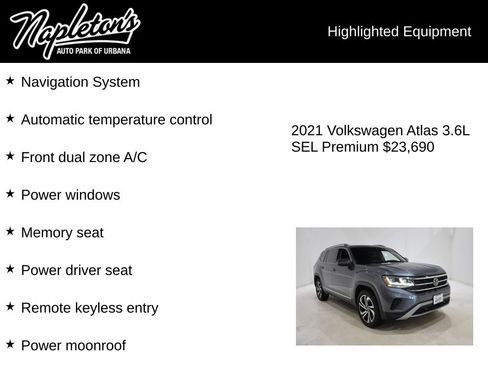 Used 2021 Volkswagen Atlas SEL Premium image 15