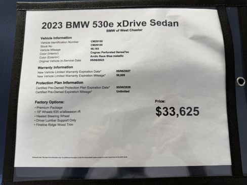 Certified 2023 BMW 530e xDrive w/ Premium Package AWD/4WD image 20