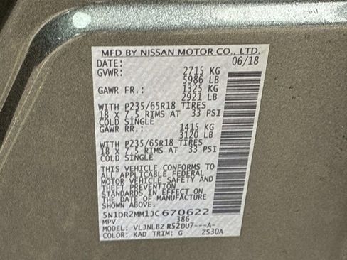 Used 2018 Nissan Pathfinder S image 23