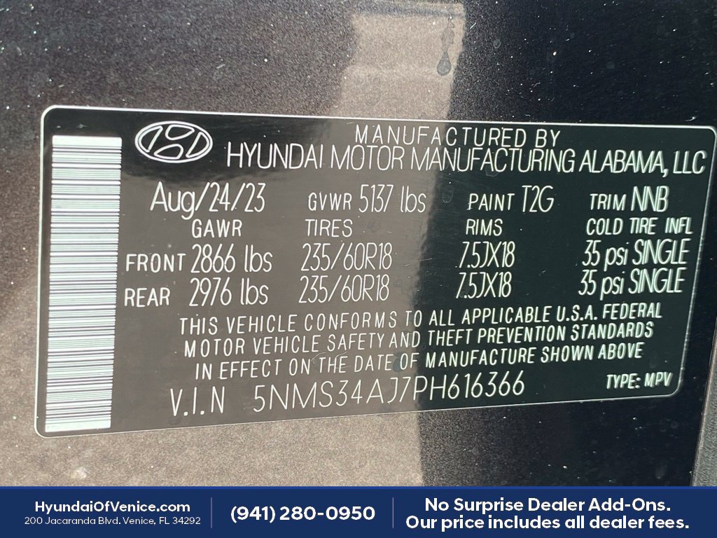 Certified 2023 Hyundai Santa Fe SEL w/ Premium Package FWD image 25