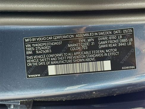 Used 2026 Volvo XC90 B6 Plus w/ Protection Package Premier image 27