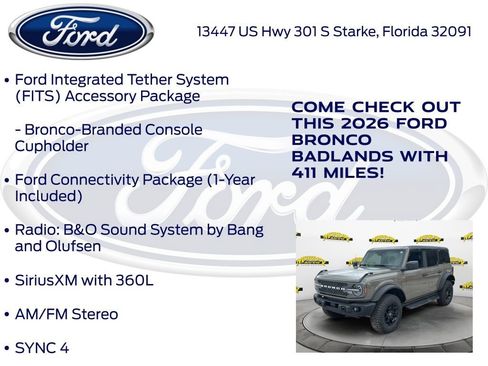 New 2026 Ford Bronco Badlands AWD/4WD image 30
