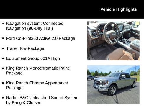 Used 2021 Ford F150 King Ranch w/ Equipment Group 601A High AWD/4WD image 6