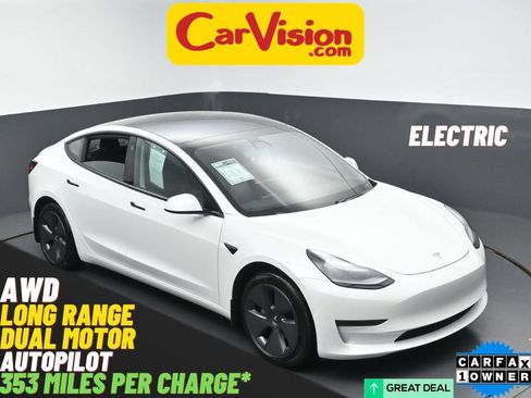 Used 2021 Tesla Model 3 Long Range AWD/4WD image 1