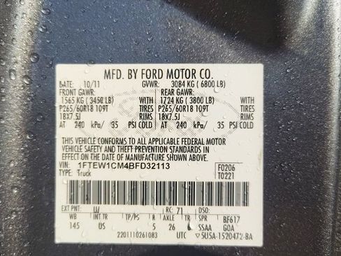 Used 2011 Ford F150 XLT w/ XLT Chrome Pkg RWD image 9