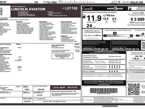 Used 2025 Lincoln Aviator Reserve w/ Equipment Group 201A AWD/4WD image 3