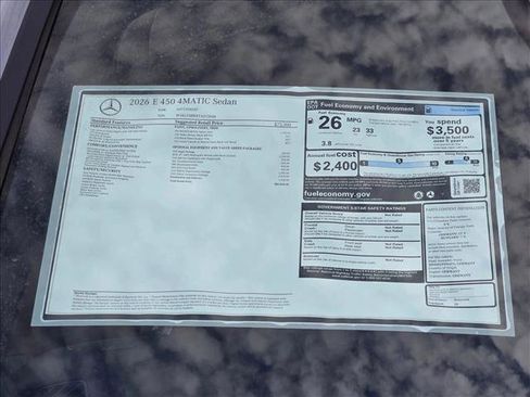 New 2026 Mercedes-Benz E 450 4MATIC Sedan image 18
