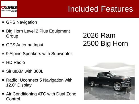 New 2026 RAM 2500 Big Horn AWD/4WD image 4