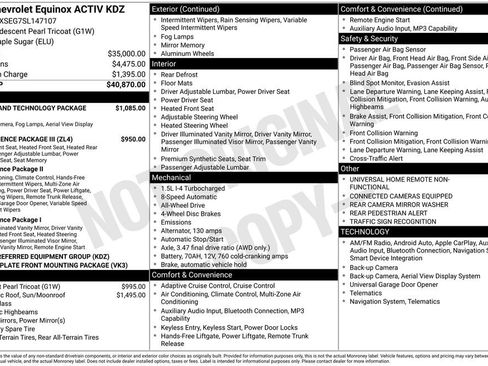 Used 2025 Chevrolet Equinox ACTIV w/ Safety and Technology Package AWD/4WD image 5