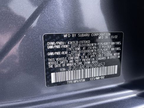Certified 2023 Subaru Crosstrek 2.0i image 12
