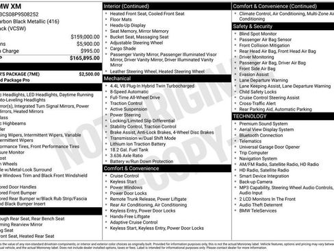 Used 2023 BMW XM w/ M Driver's Package AWD/4WD image 36