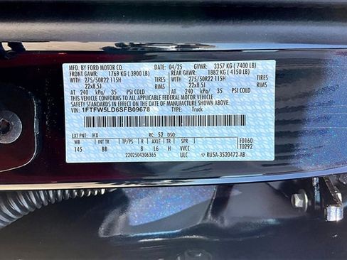 New 2025 Ford F150 Lariat w/ Equipment Group 502A High image 13