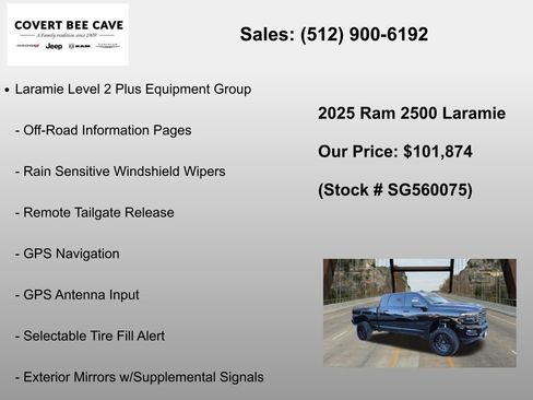 New 2025 RAM 2500 Laramie AWD/4WD image 12