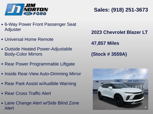 Used 2023 Chevrolet Blazer LT w/ LPO, Cargo Package FWD image 31