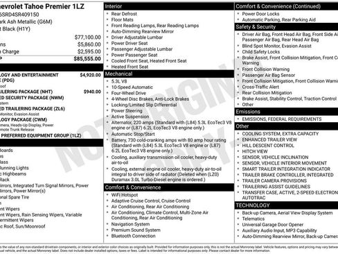 New 2025 Chevrolet Tahoe Premier image 26