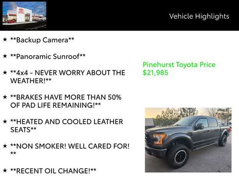 Used 2015 Ford F150 Lariat w/ Equipment Group 502A Luxury image 15