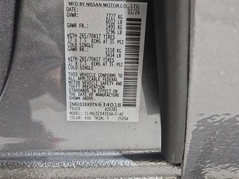 New 2026 Nissan Frontier PRO-4X image 31